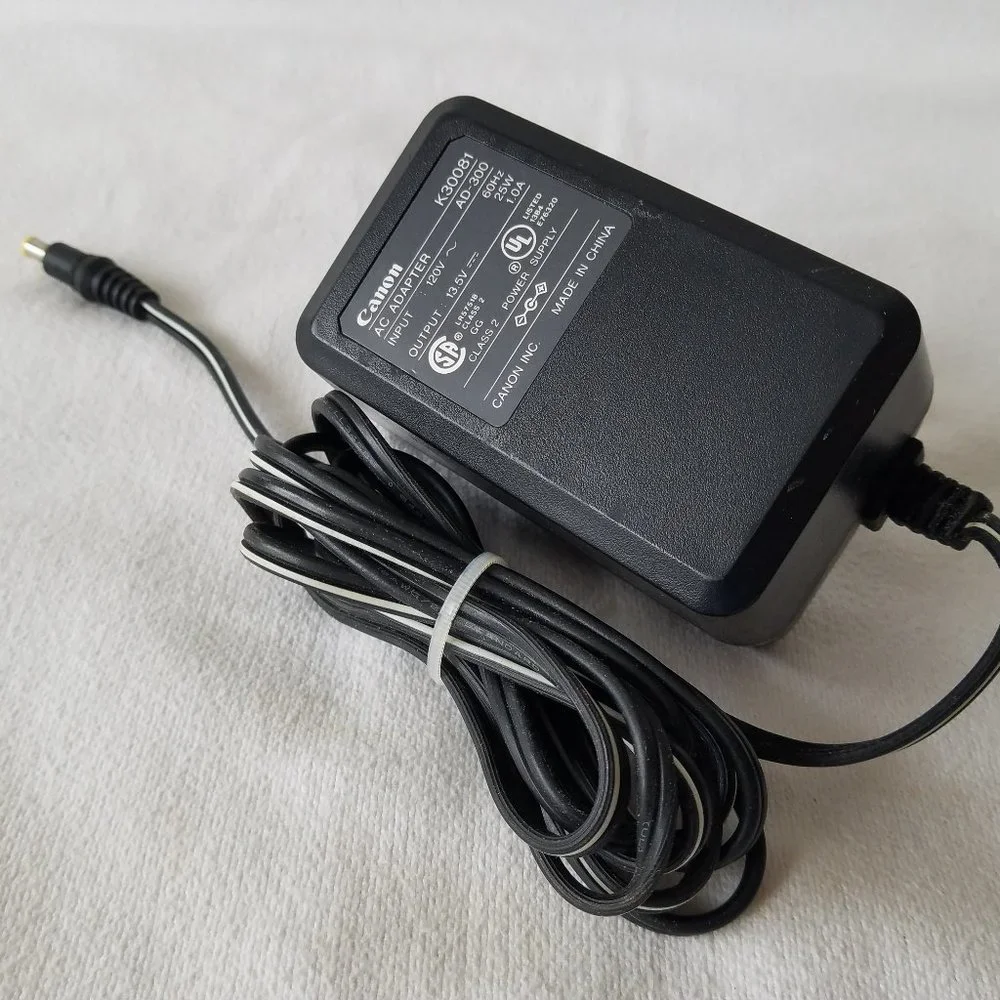 Canon 13.5V Printer Power Supply K30081 AD-300 AC/DC Adapter OEM EUC